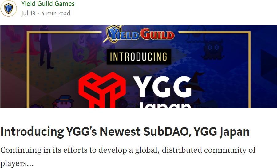 Yield Guild Games (YGG)